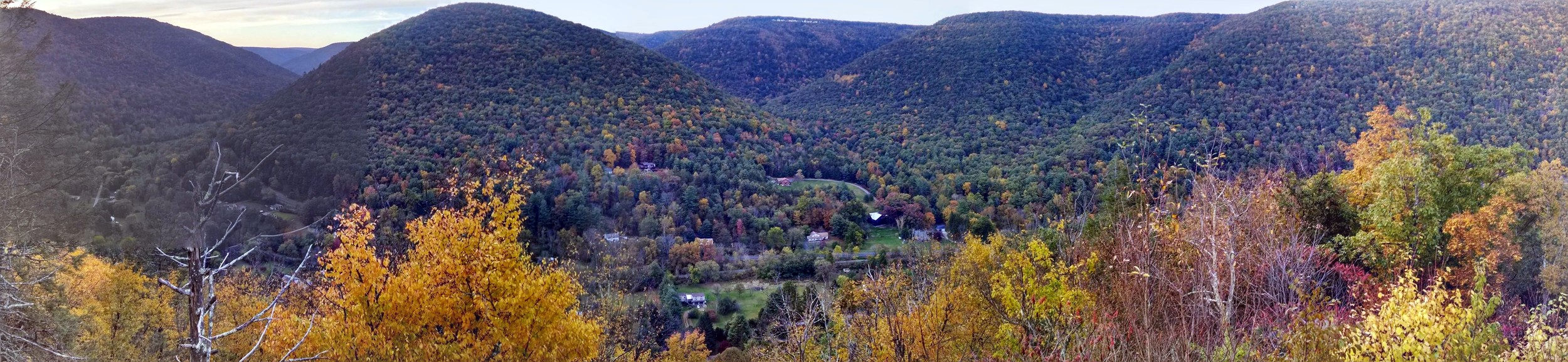 View from one of the trails looking down on Ramsey.