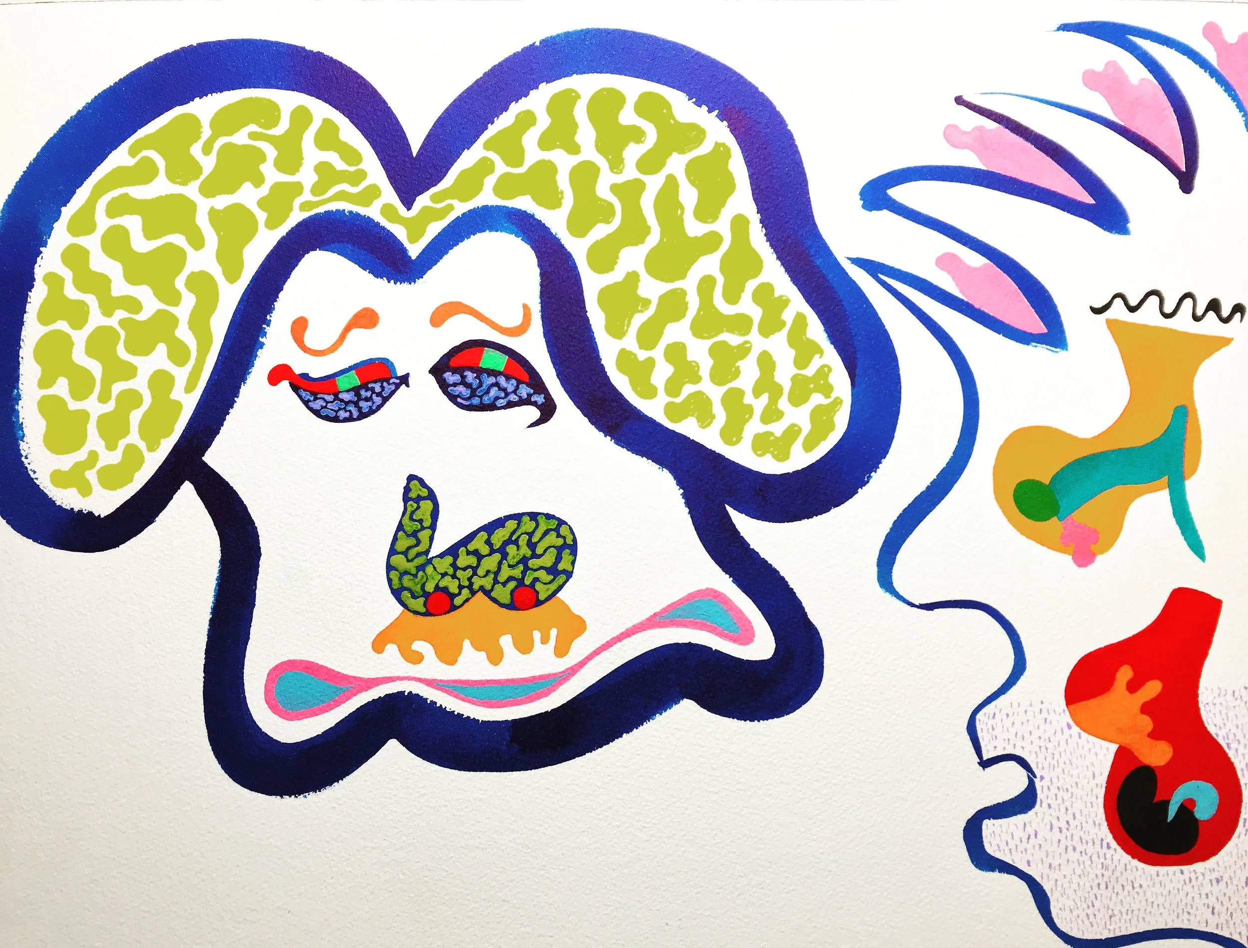 Keef2018Watercolor, gouache12 x 16 in