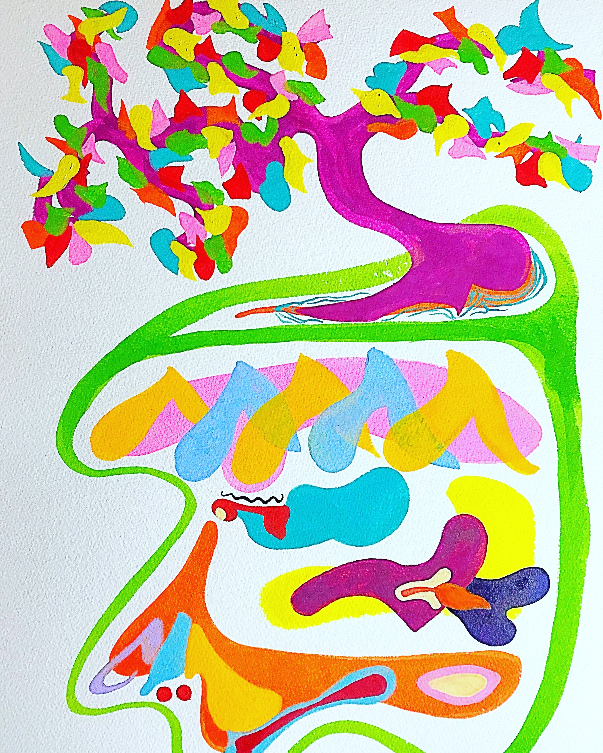 Bonsai2018Watercolor, gouache16 x 12 in