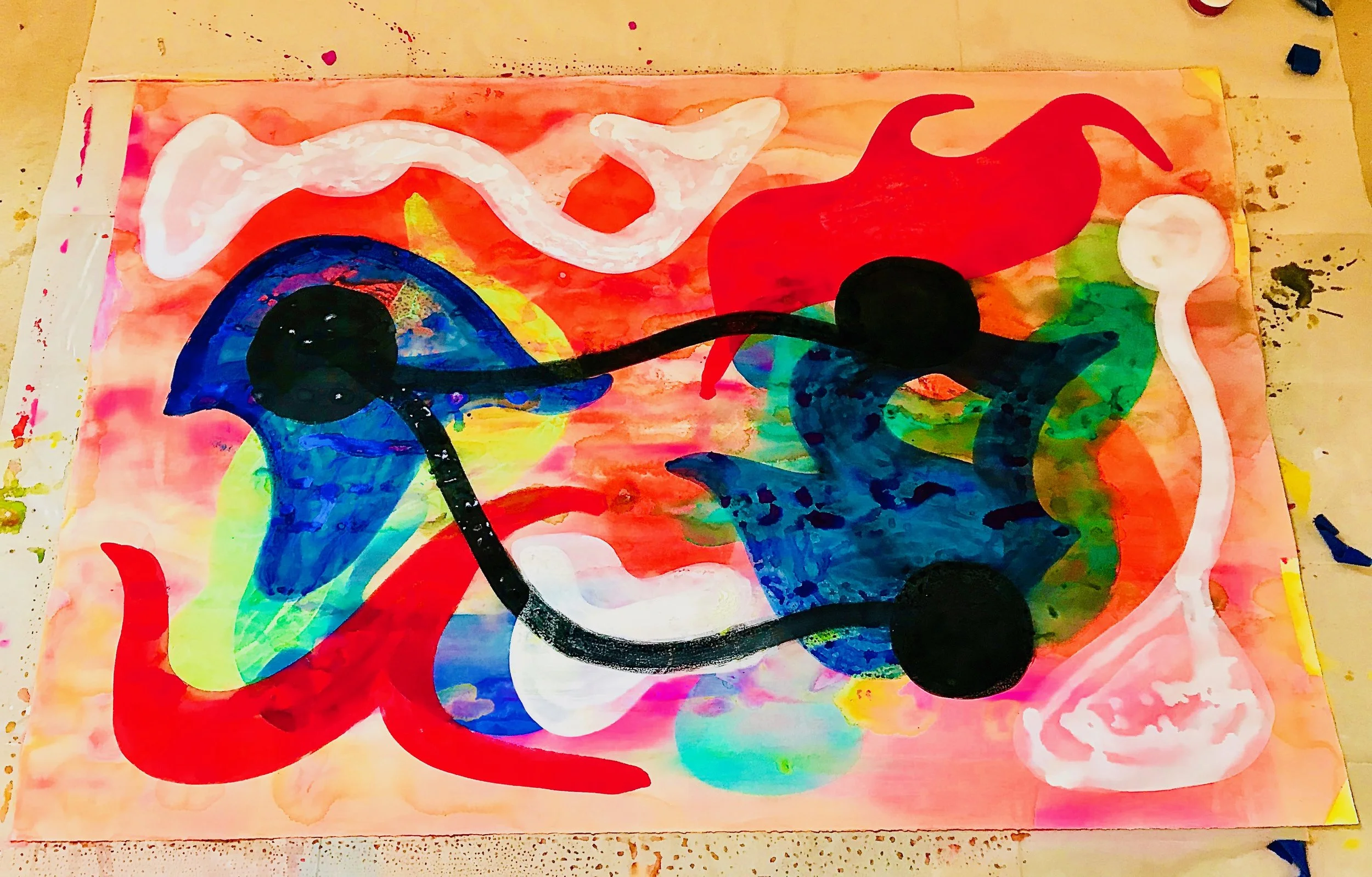 Untitled2018Watercolor, Guache44.5 x 48 inches