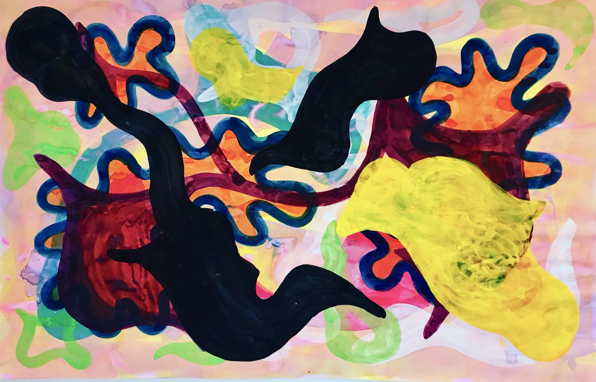 Untitled2018Watercolor, Guache44.5 x 48 inches