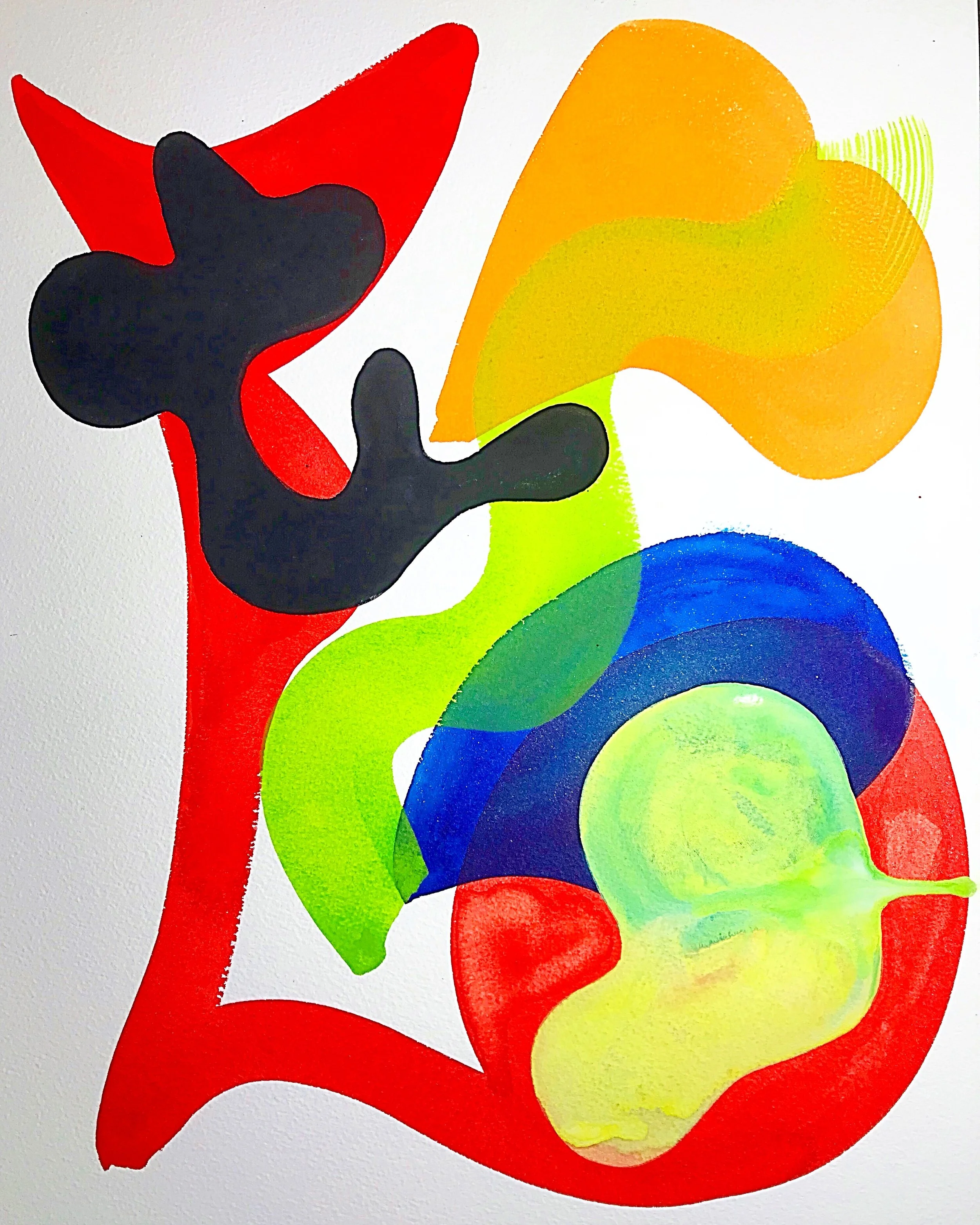 Untitled 2018 Watercolor, Guache 12 x 16 inches