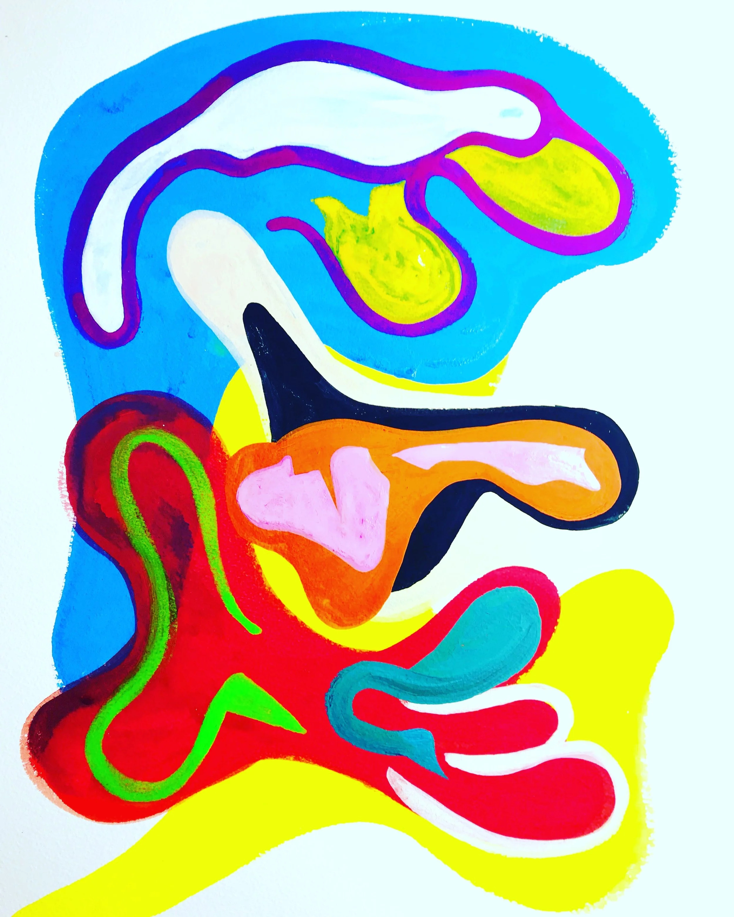 Untitled 2018 Watercolor, Guache 12 x 16 inches