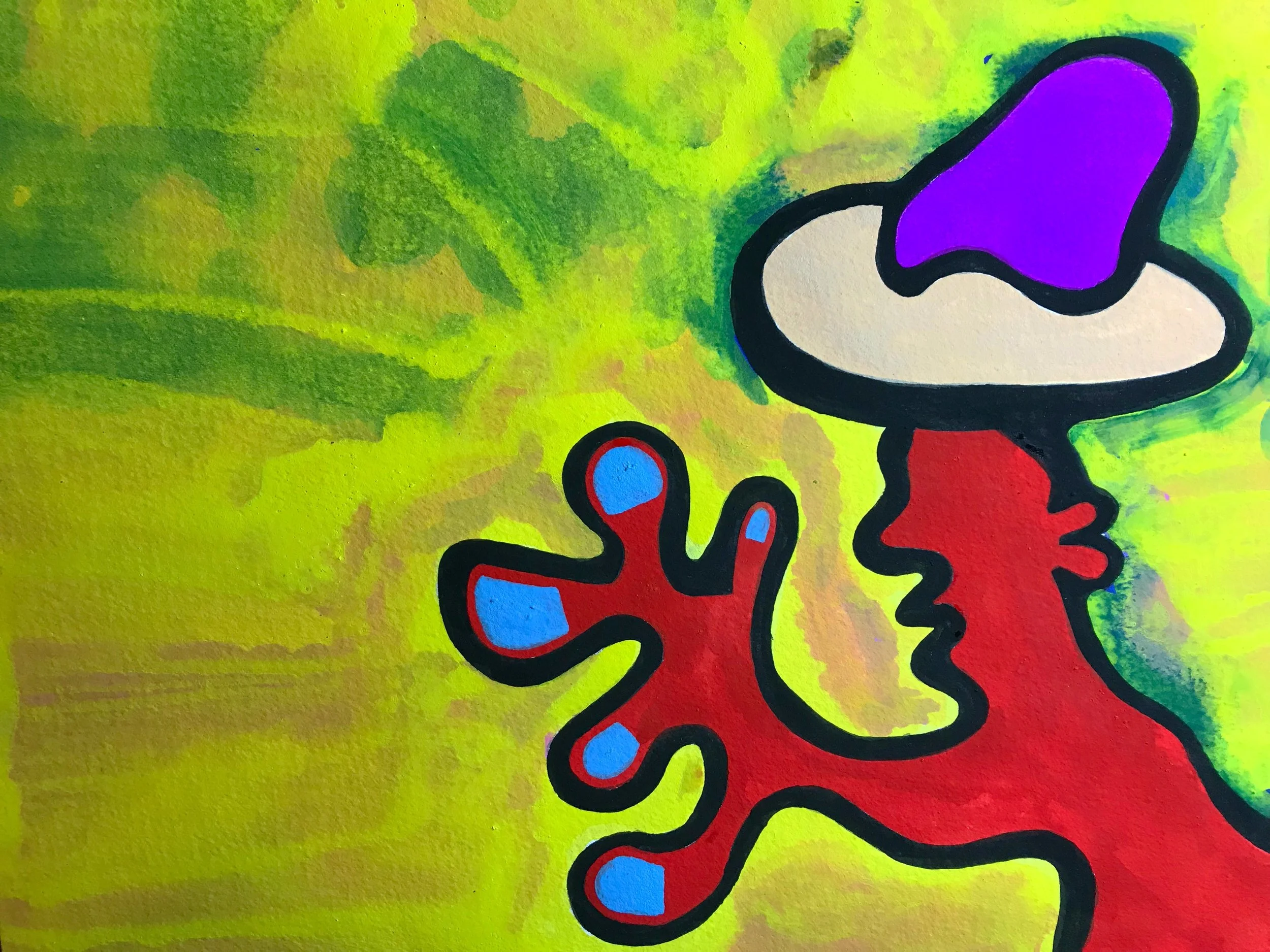 High Five2018Watercolor, Guache9 x 12 inches