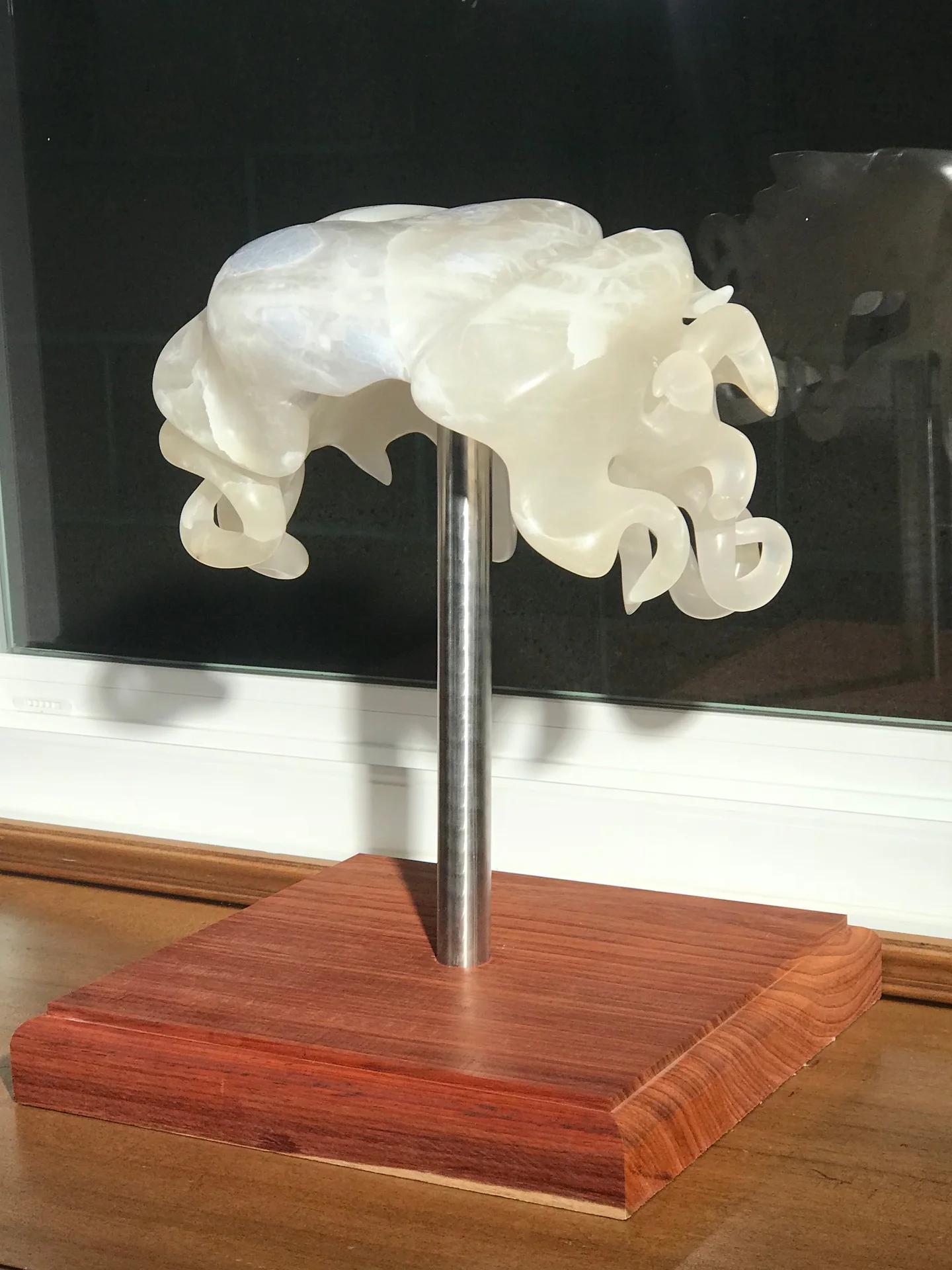 Marilyn's Medusa20179 x 14 x 6 inBlue Ice (alabaster)