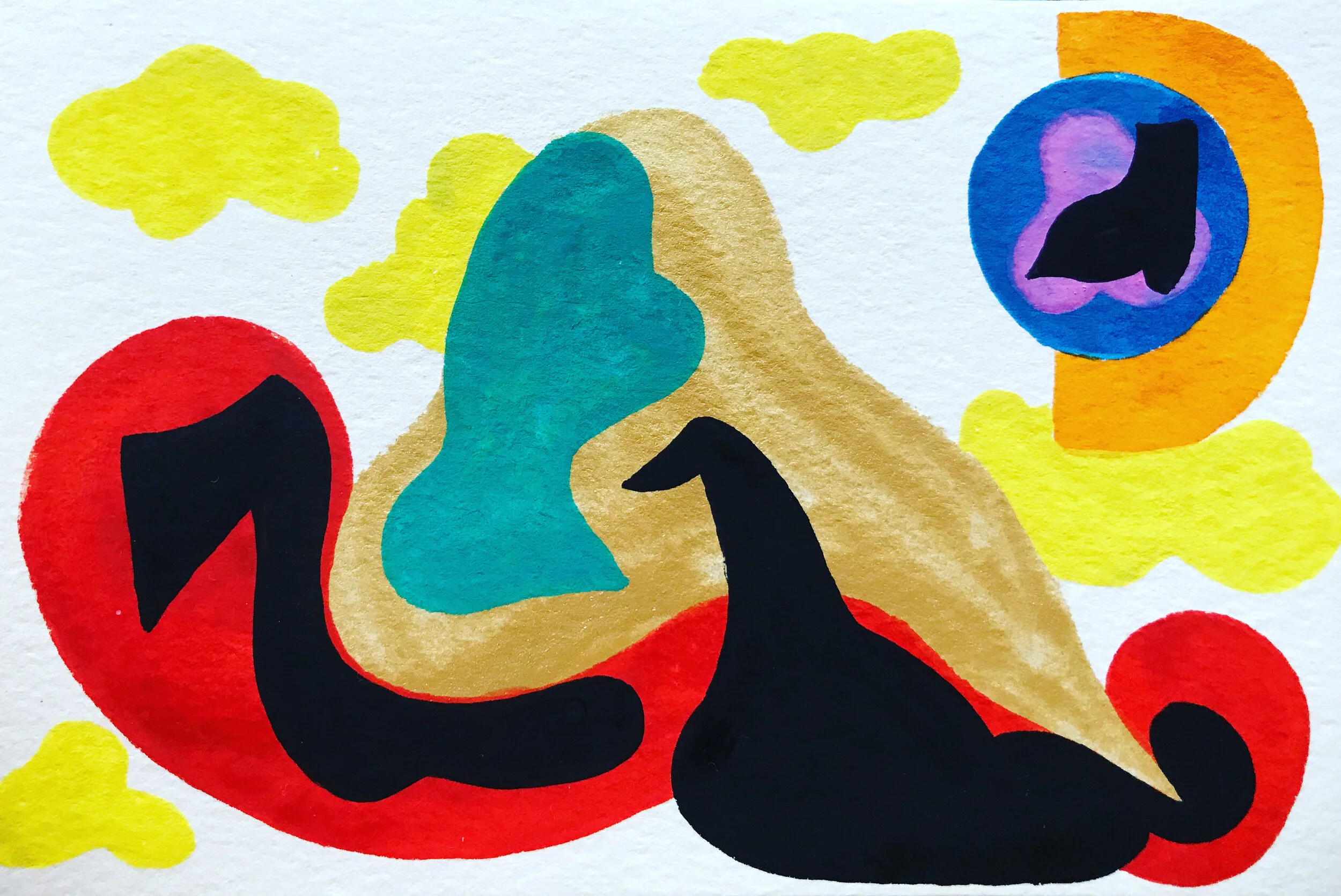 Untitled2020Watercolor, Guache4 x 6 inches