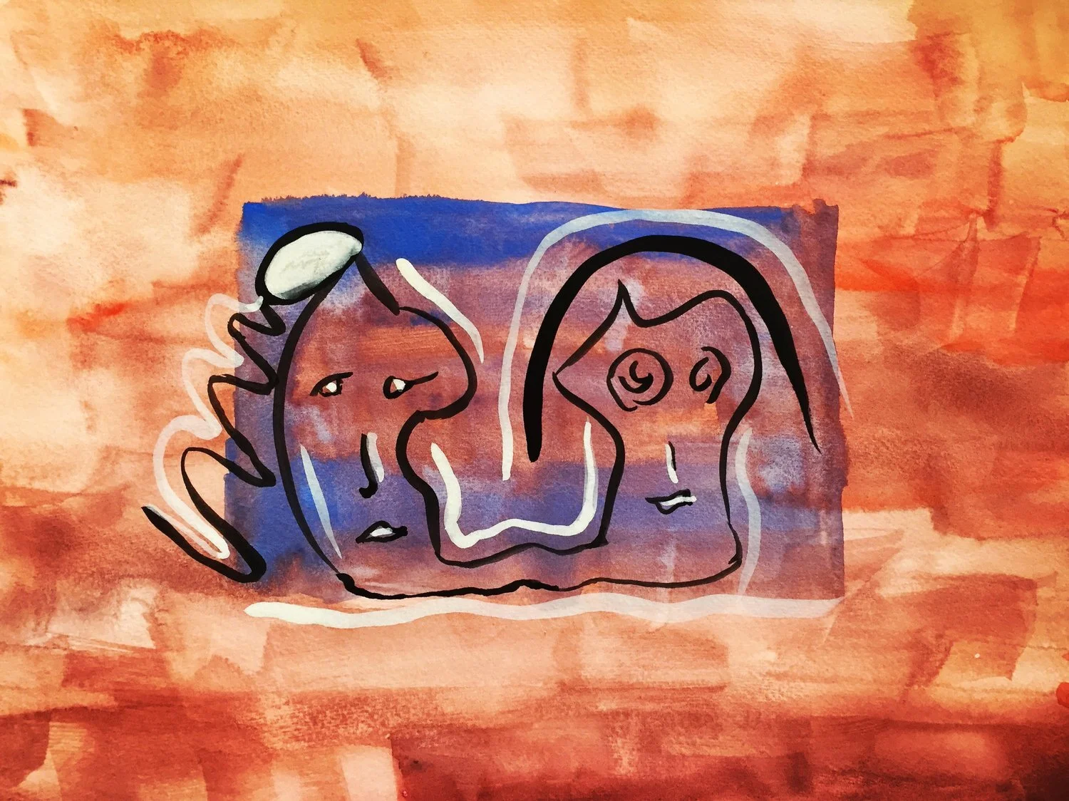 A Desirable Pursuit2017Watercolor, guache12 x 16 In