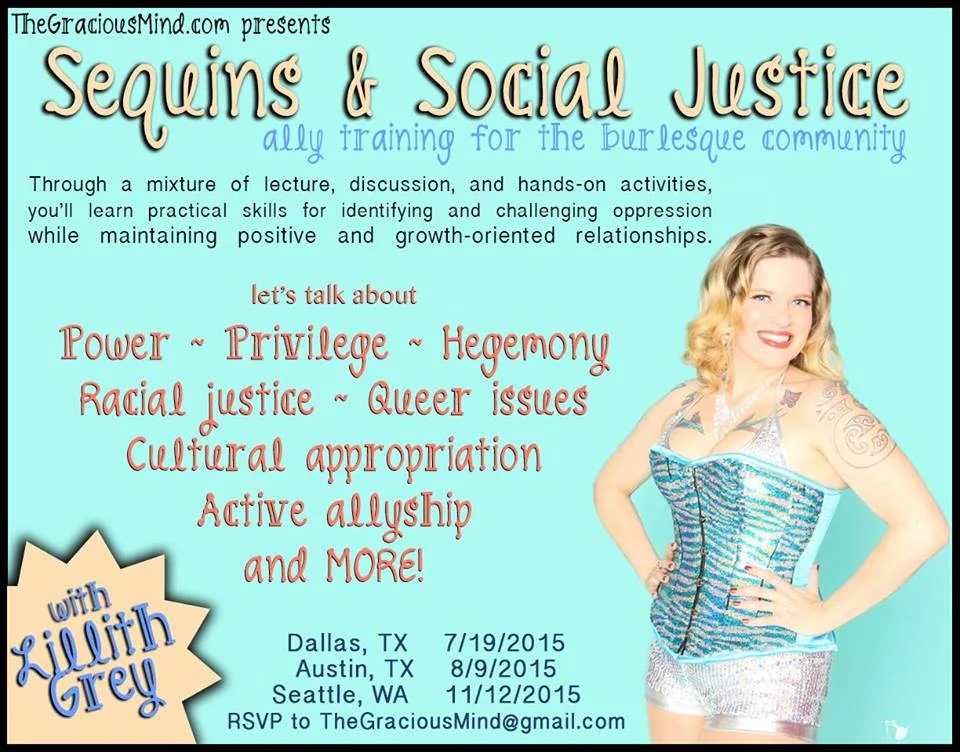 Sequins and Social Justice: Ally Training for the Burlesque Community