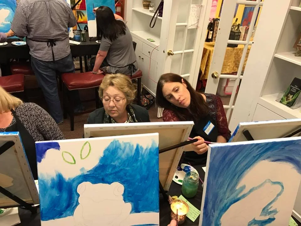 Critically acclaimed paintings in progress.jpg
