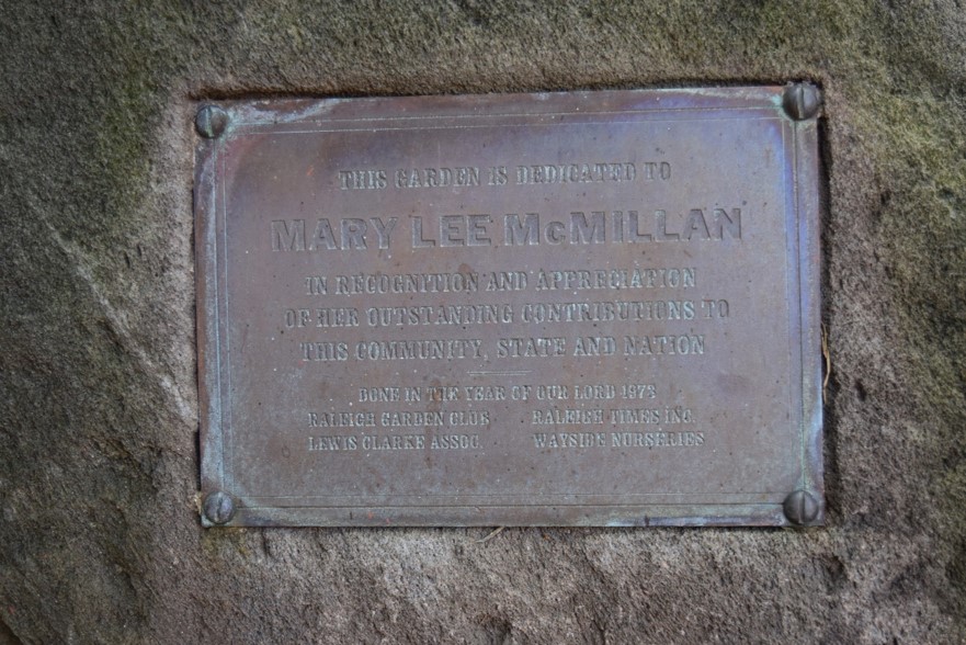 The original dedication plaque remains today