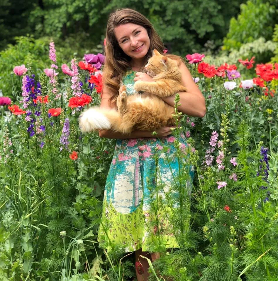 Brie Arthur and cat Sophia Photo credit: Selfie by Brie Arthur