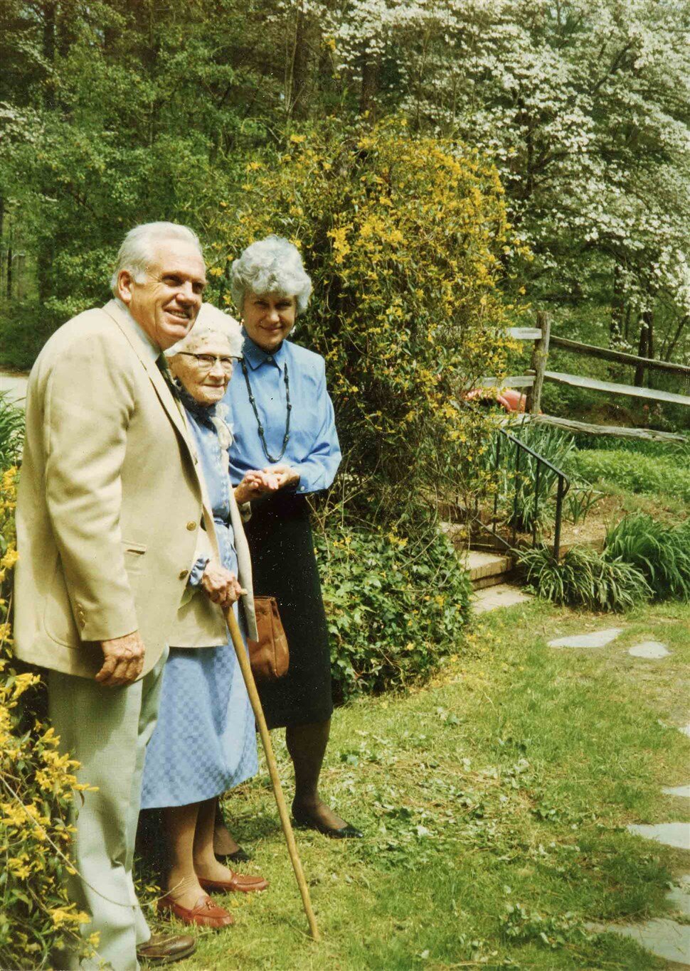 Charlotte at the dedication of her park