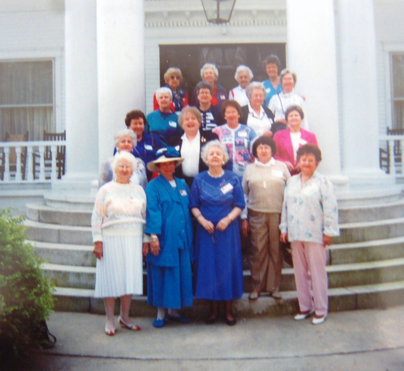 Marge, in the center front row, poses with the Club during her term as RGC President (1992-4).