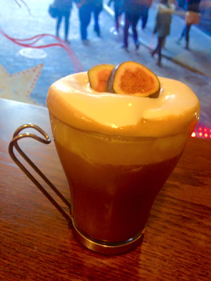 When in season we may pair fruit with espresso; a fresh fig mocha. 