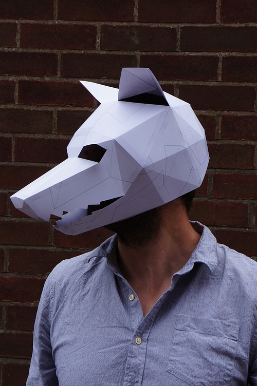 Wolf Mask Template by Wintercroft | Keeper & Co. Blog