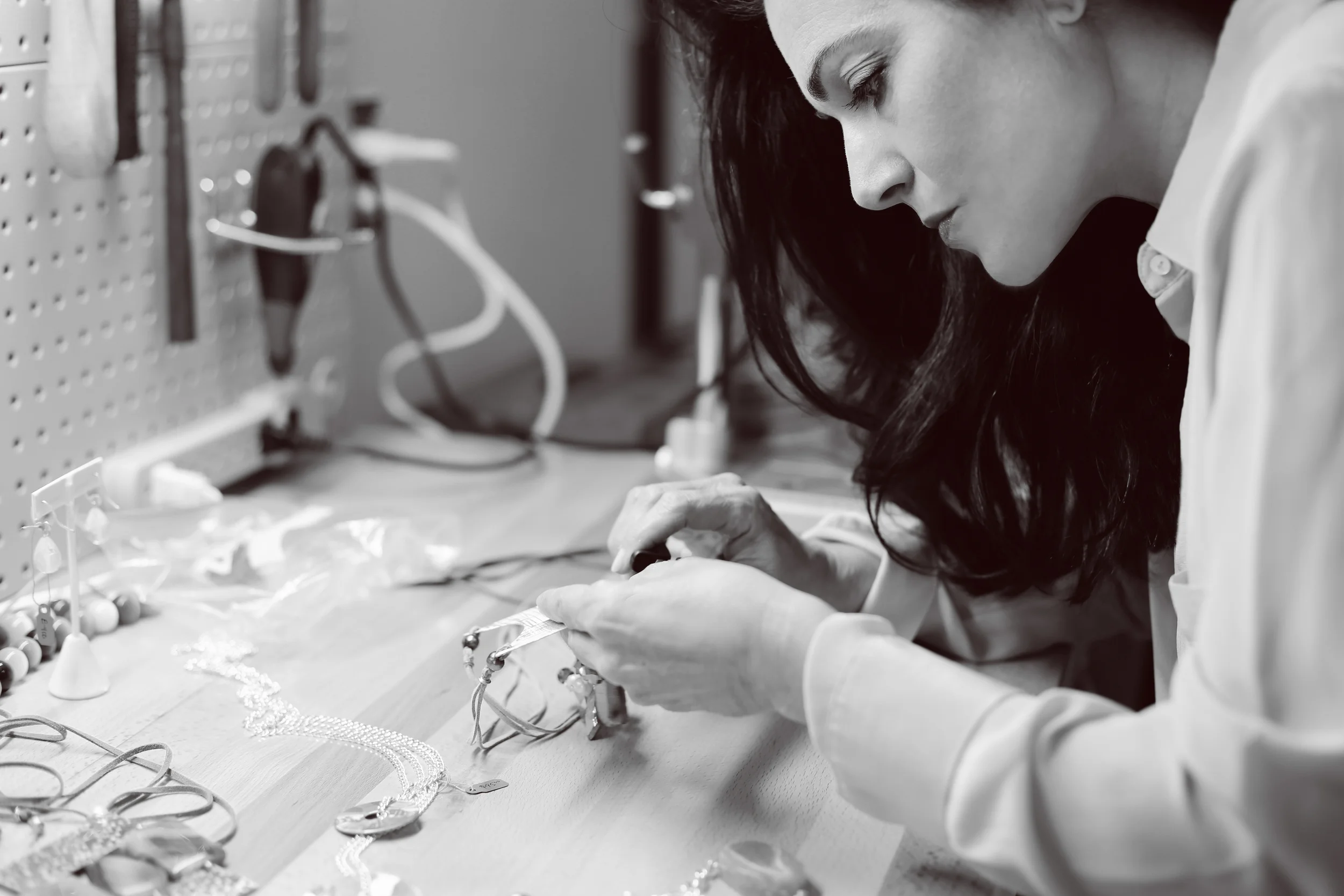 Maggie Llansó at her studio