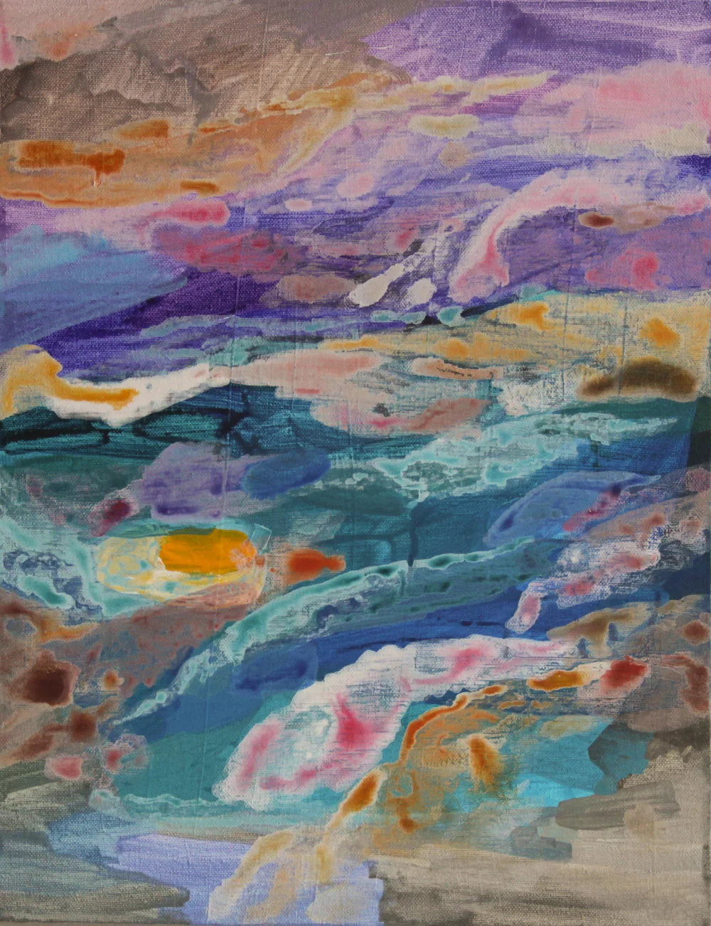 Dreamy 18" H x 14" W x 0.75" Acrylic on Canvas 2014