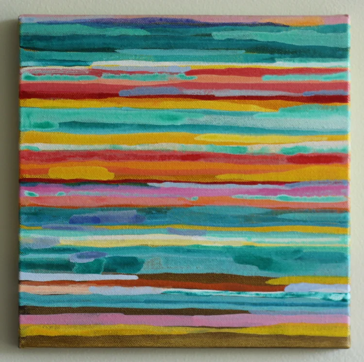  Untitled II  12" W x 12" H  Acrylic on Canvas  2014 
