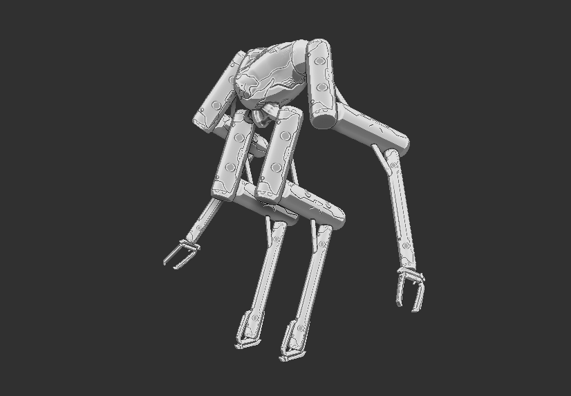 Long Limbed Mecha Zbrush Sketch