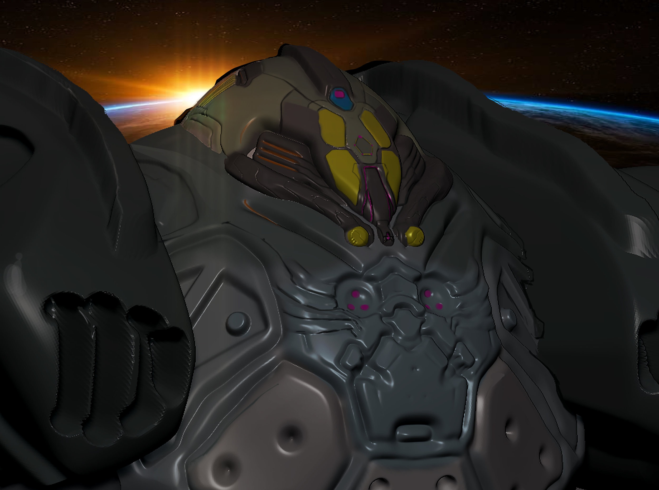orbital drone/mecha