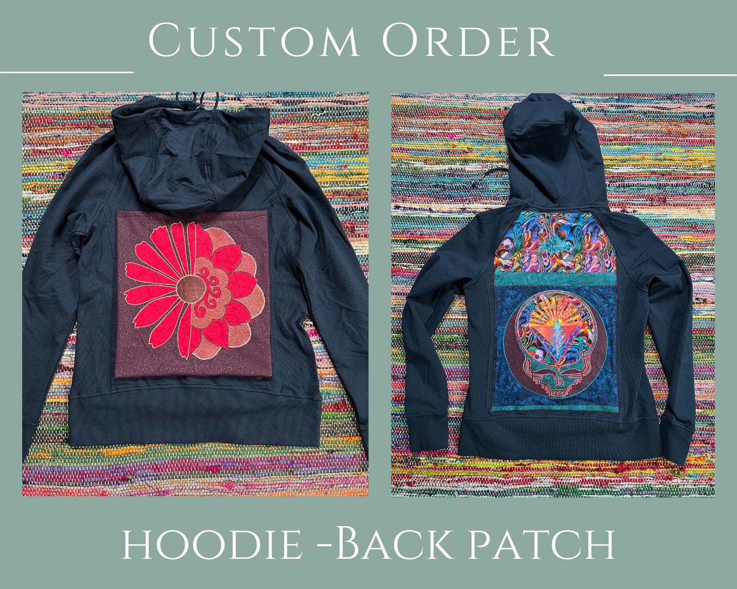 Custom- back patches — Scarlet Fire Handmade by Studio La SiL