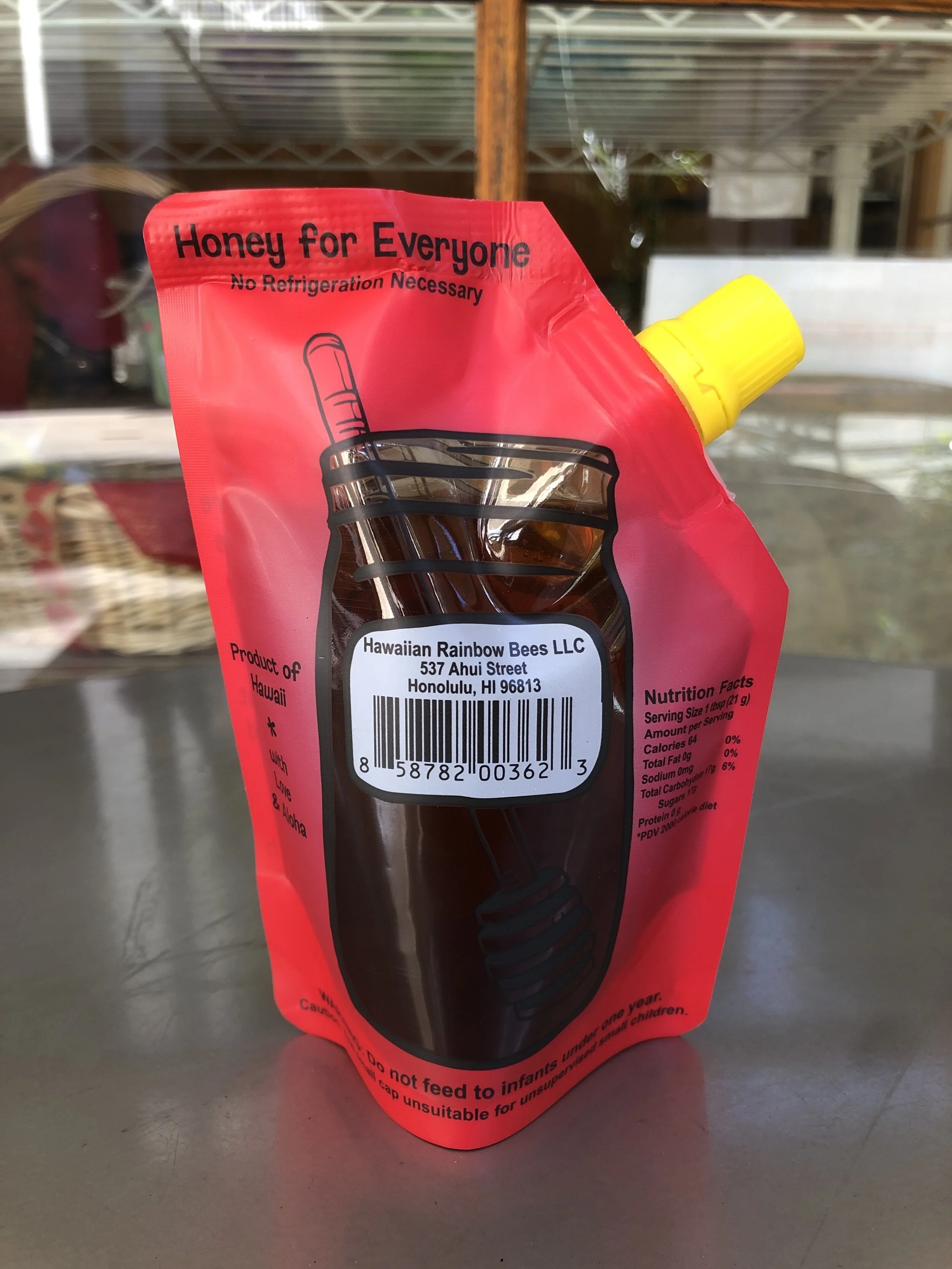 Easy Squeeze Pouch of Hawaiian Honey 8 oz — Downtown Coffee