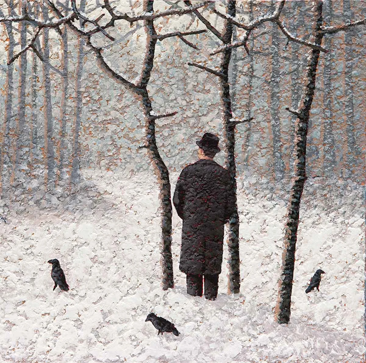 Three Trees Three Crows