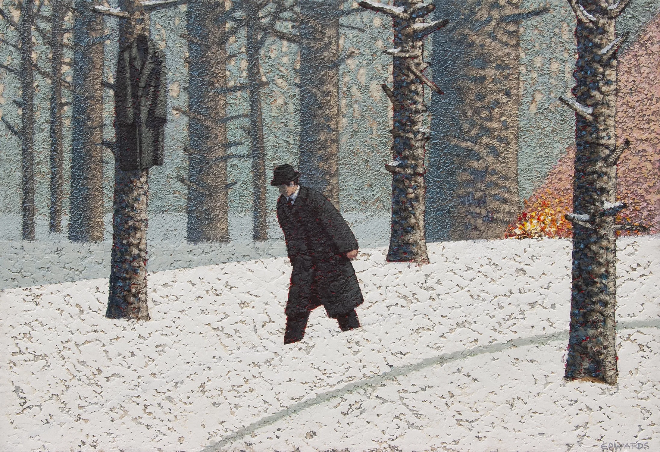 Man Standing Very Still