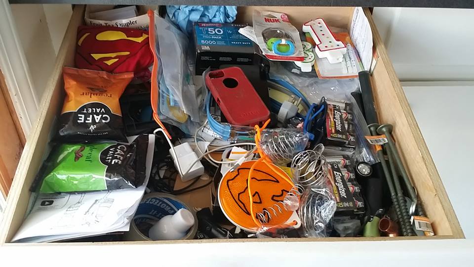 This junk drawer belongs to the Szabo Household. All rights reserved.