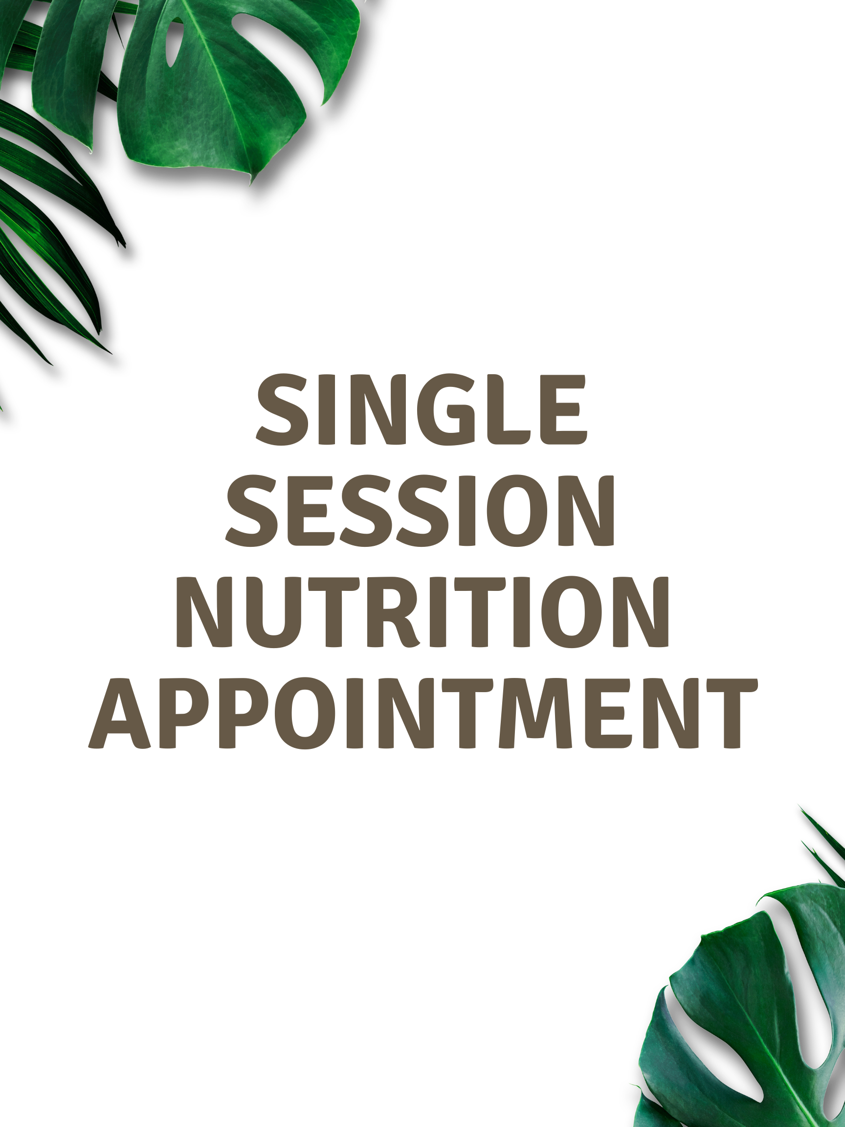 Single Session Nutrition Appointment Compass Nutrition