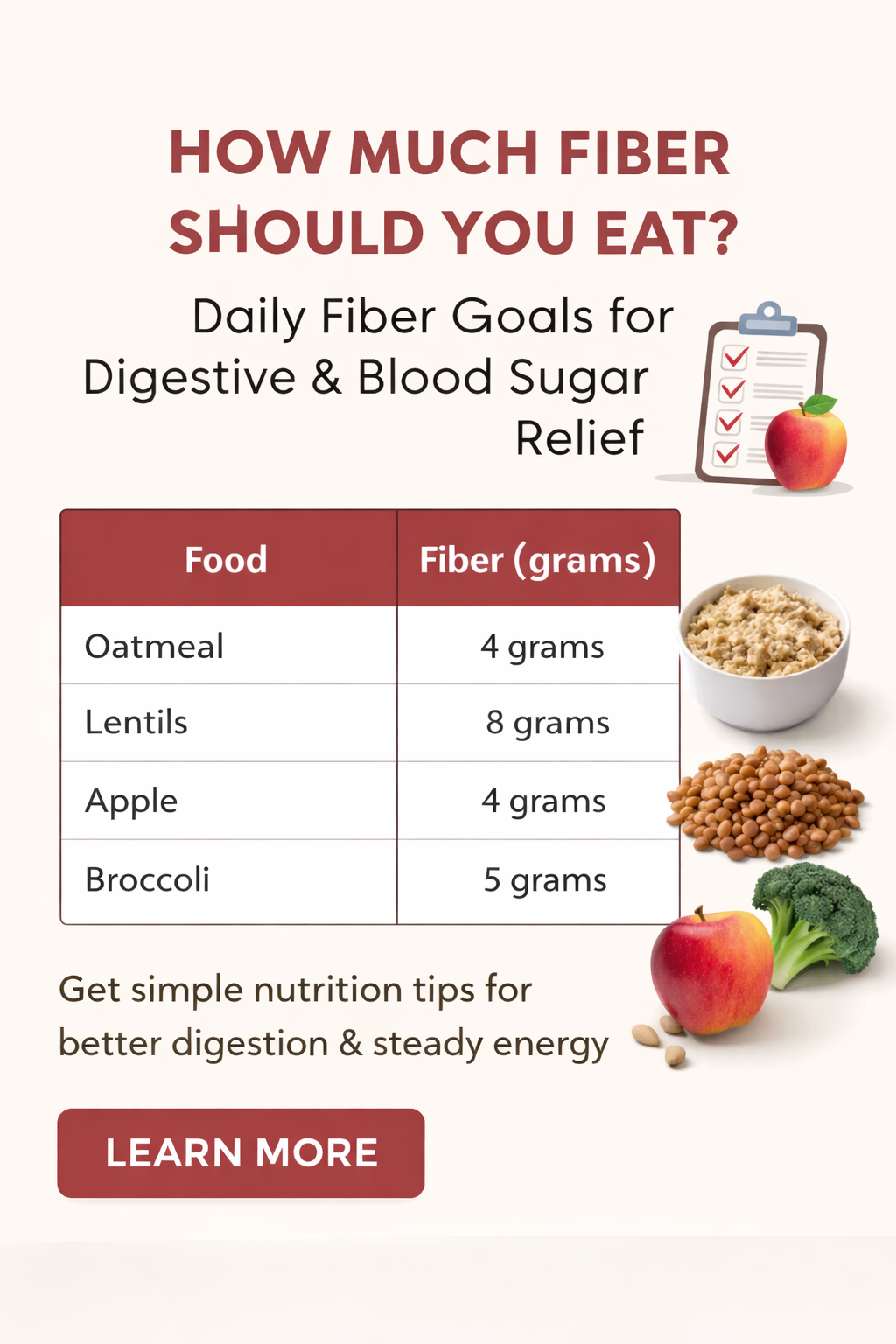 How Much Fiber Should You Eat? A Relief-Focused Guide to Getting Enough (Without Overthinking It)