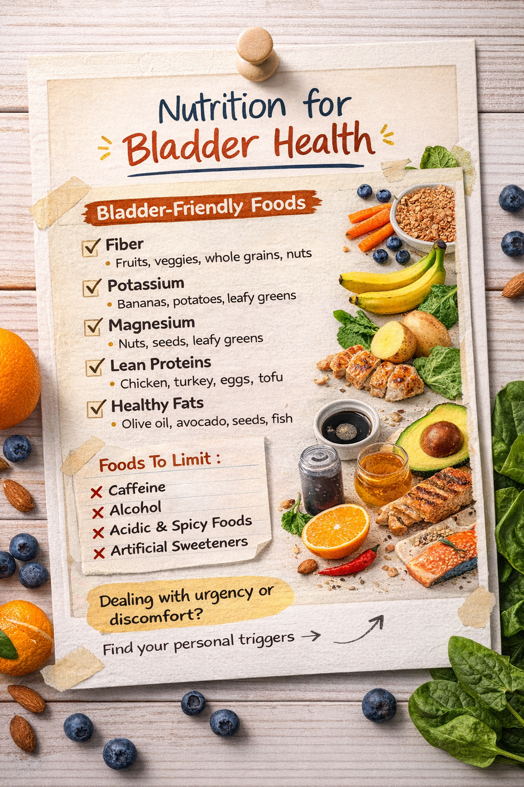 Nutrition for Bladder Health: What to Eat (and Avoid) to Reduce Urgency & Discomfort