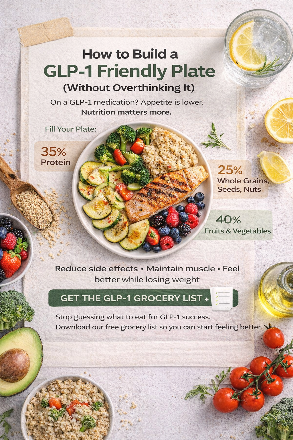 How to Build a GLP-1 Friendly Plate (Without Overthinking It)