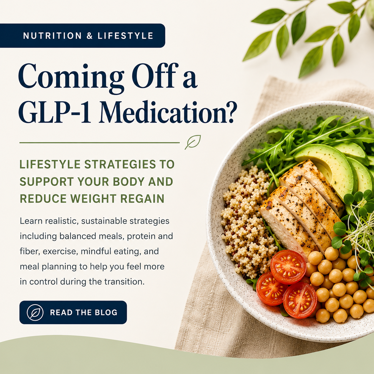 Coming Off a GLP-1 Medication? Here’s How to Support Your Body and Reduce Weight Regain