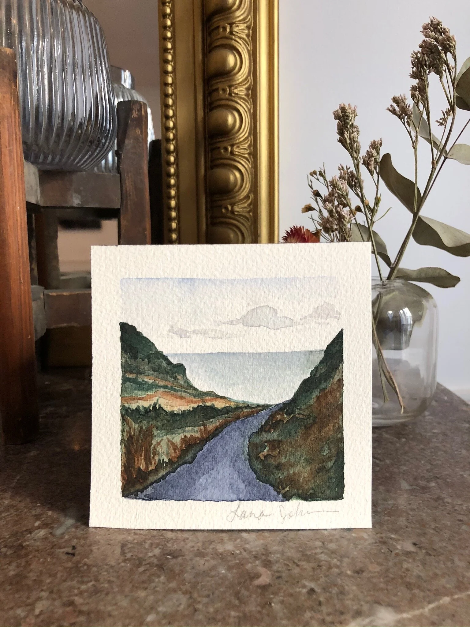 PAINTING A DAY PROJECT- DAY 3, COASTAL CAUSEWAY ROUTE, NORTHERN IRELAND