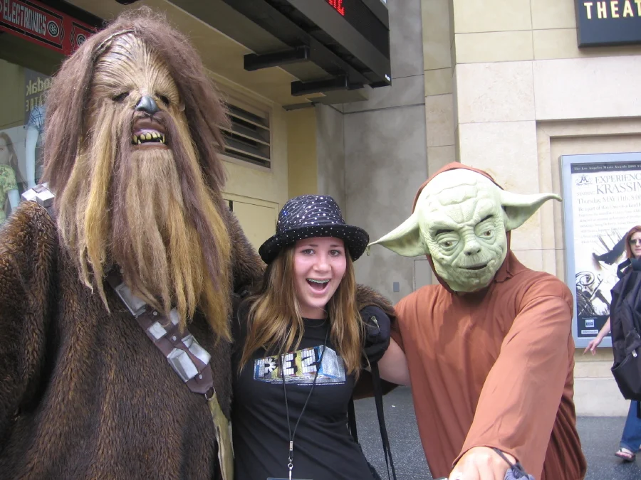 With my Chewbaka-like hair and Yoda-like social skills, this is a true family portrait.