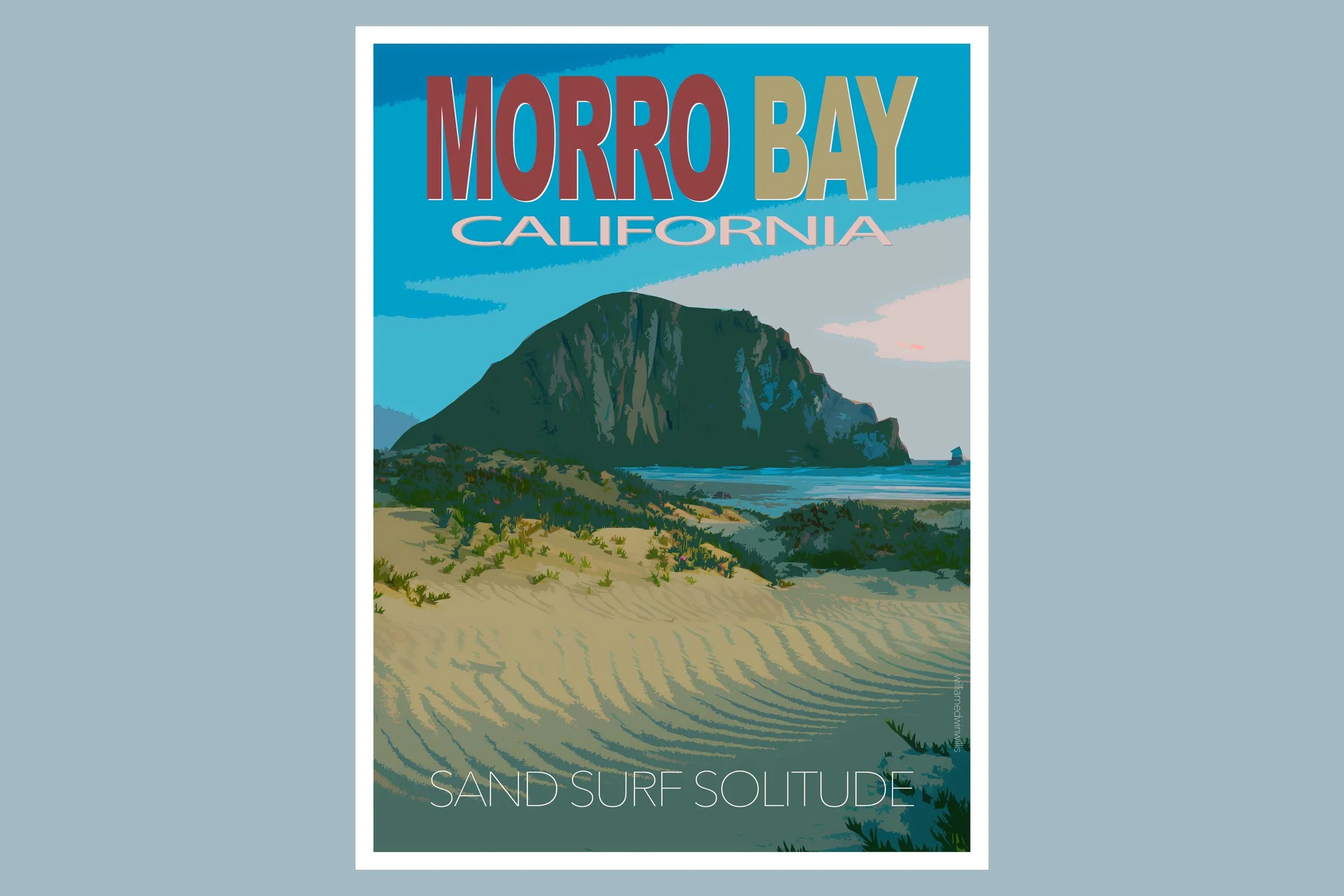 Morro Rock - 12x16 Poster