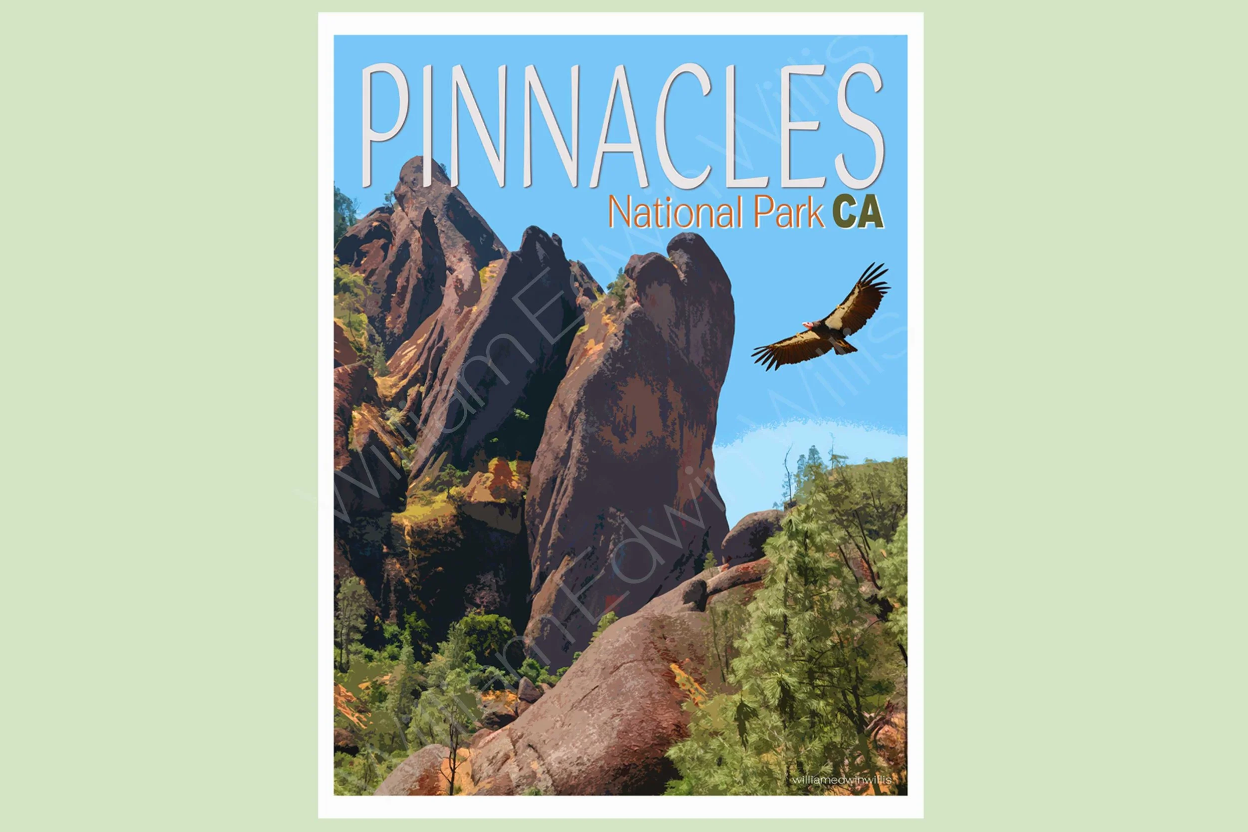 Pinnacles National Park - 12x16 Poster