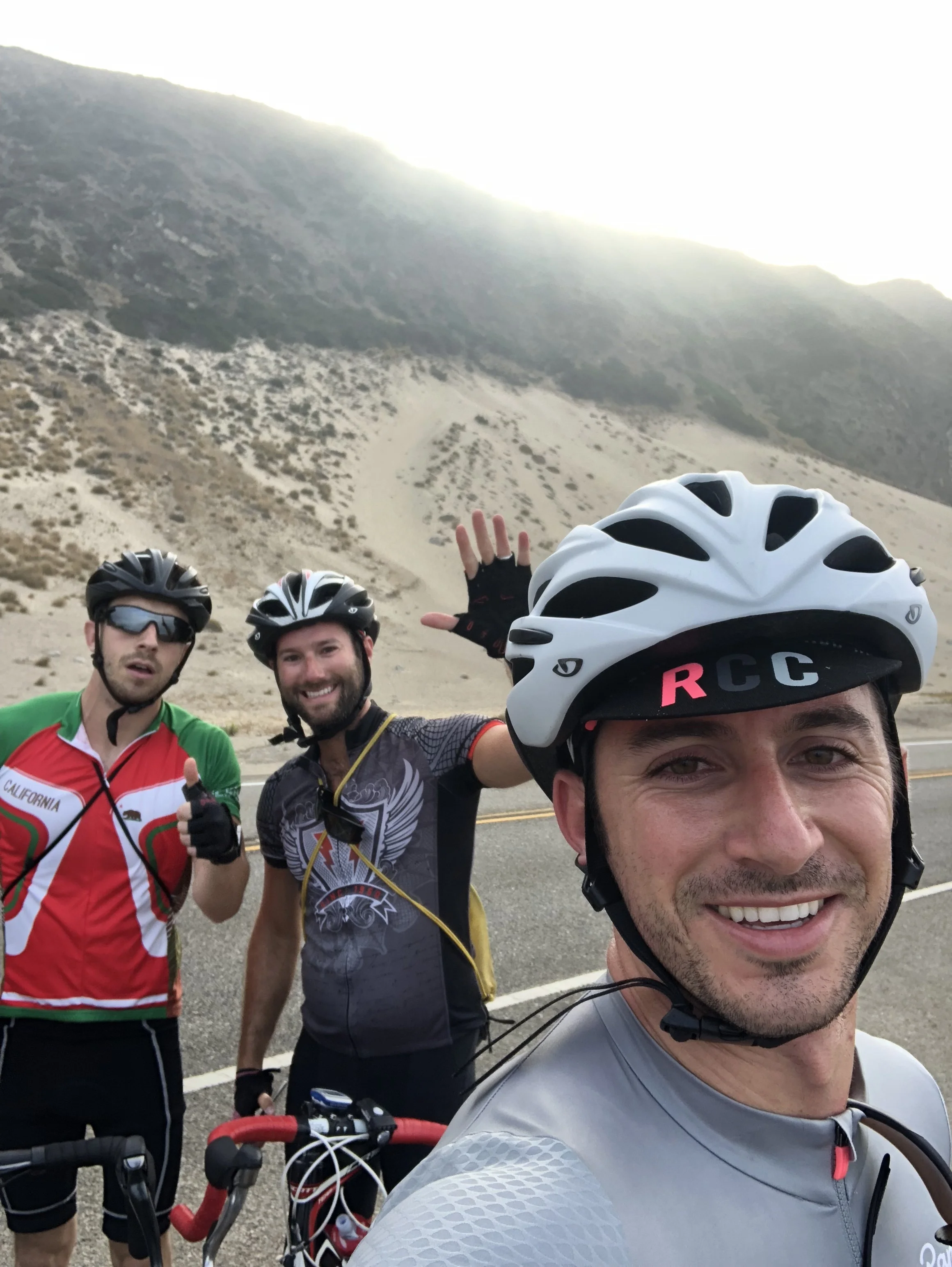 Jason, Jordan and Myself knocking out 100 miles to Santa Barbara
