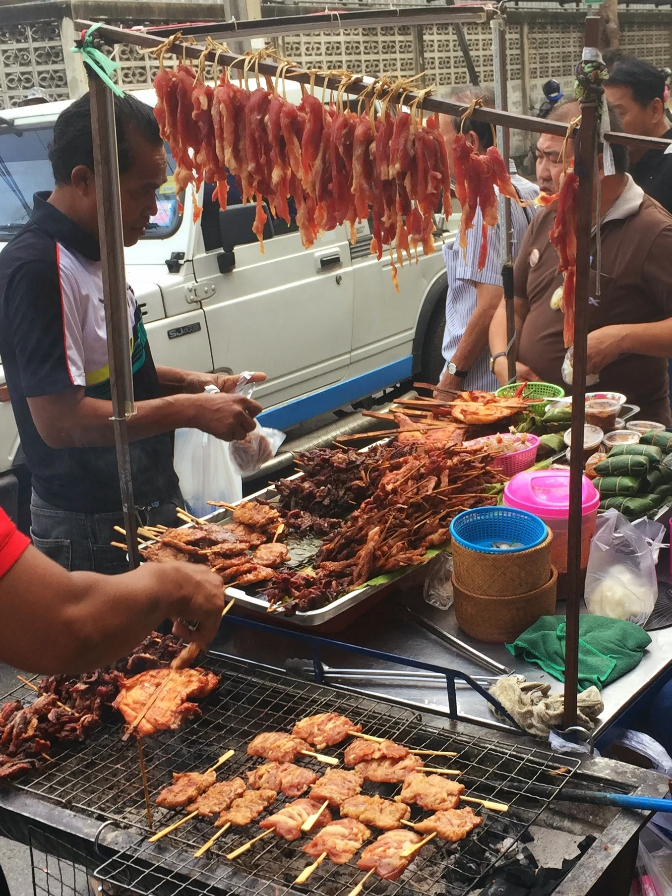 took this photo (yes it smelled as good as it looks!) as we were looking for one of the many aforementioned taxi cabs to take us home after the Muy Thai fights