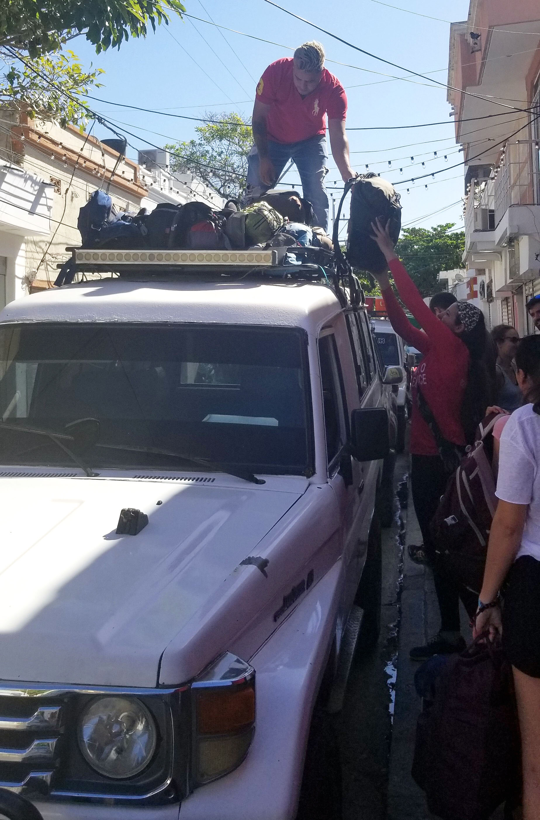 Packing the trucks, shit was getting real at this point…