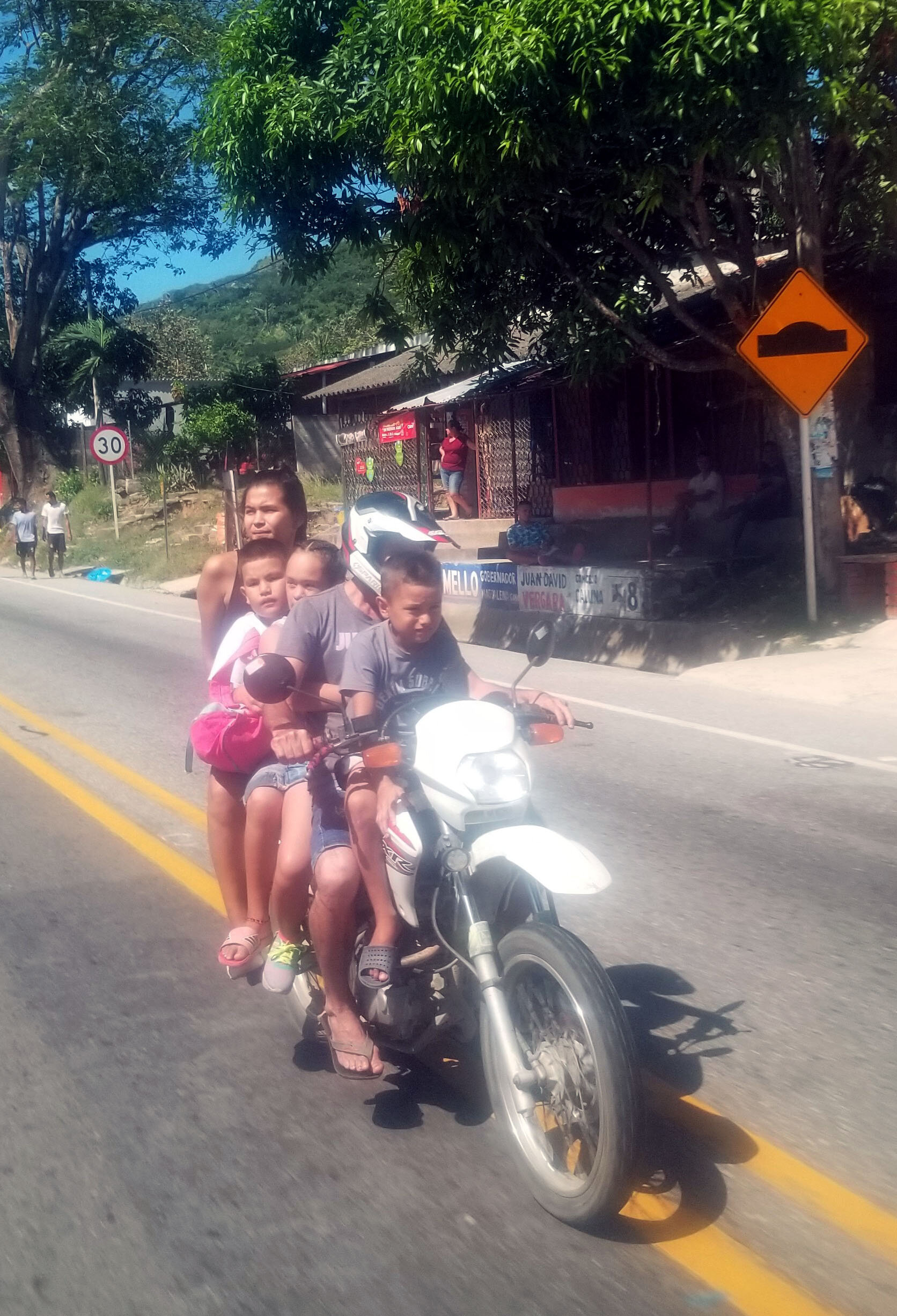 No one: you can’t get 5 people on a bike, that’s impossible! This guy: hold my drink