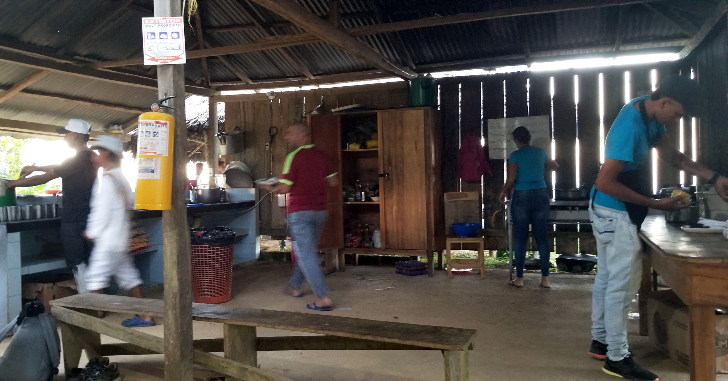 kitchen at camp numero uno