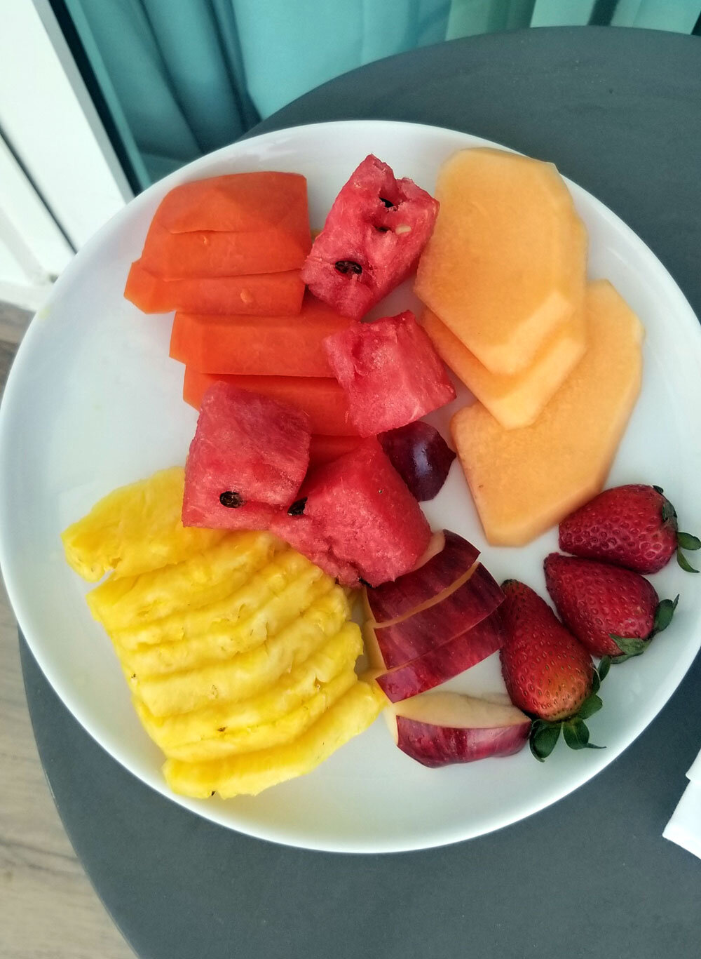 I had already eaten  some by the time I thought to document its greatness, so imagine it with even more fruit!