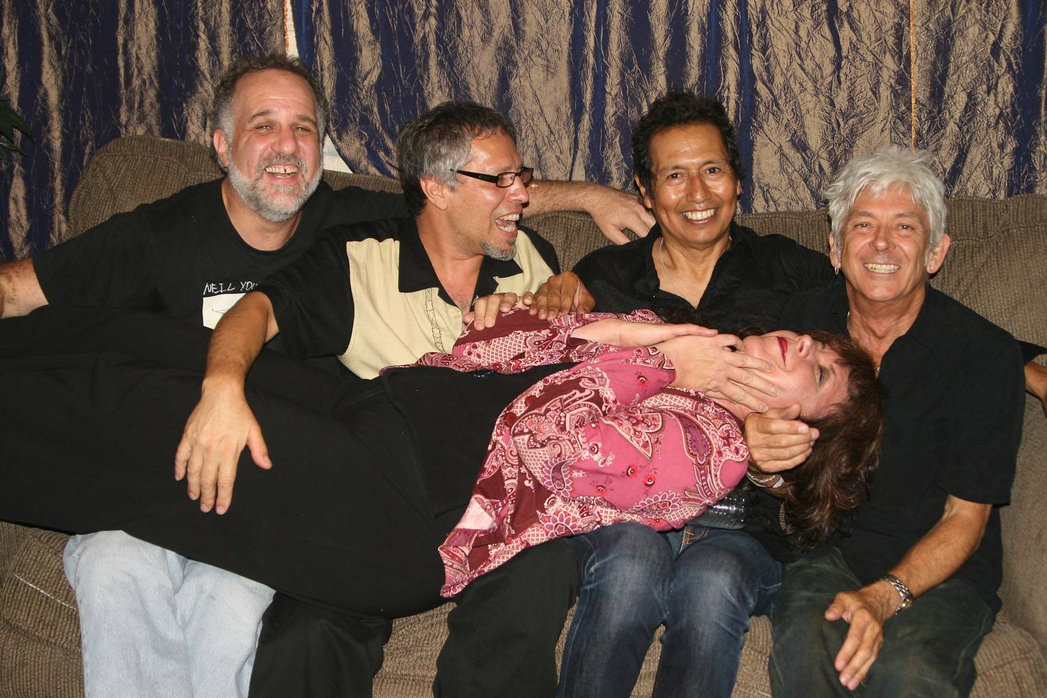Jody Denberg, Don Harvey, Alejandro Escovedo, me and Ian ‘Mac’ McLagan at Antone’s for The Austin Child Guidance Benefit.