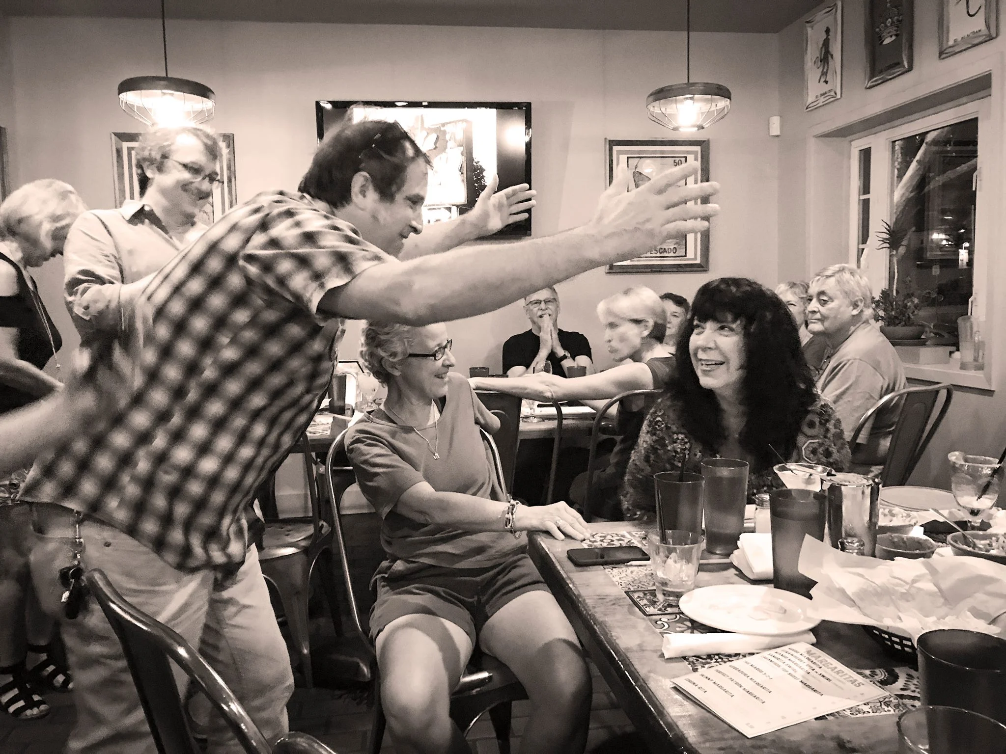 Jon Notarthomas and the gang singing “Kuschty Rye” at my birthday in July.