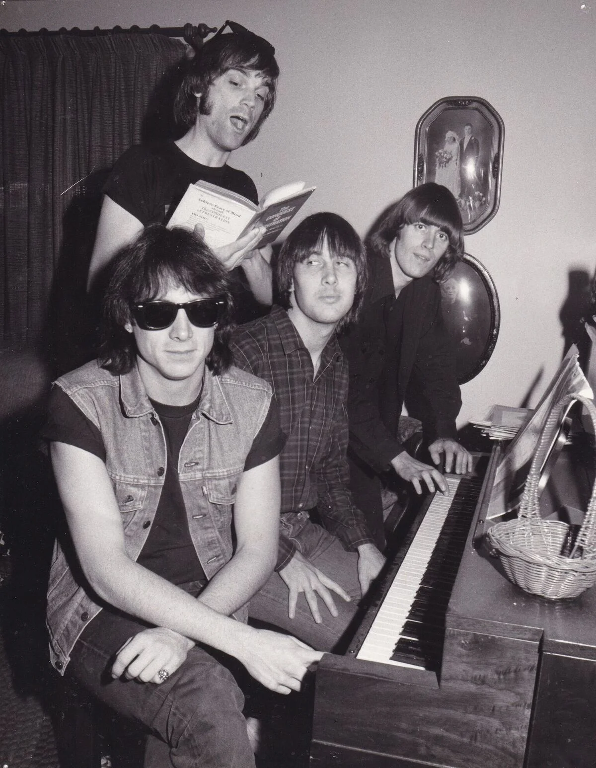 The Long Ryder’s performing in my mom’s house in her living room.