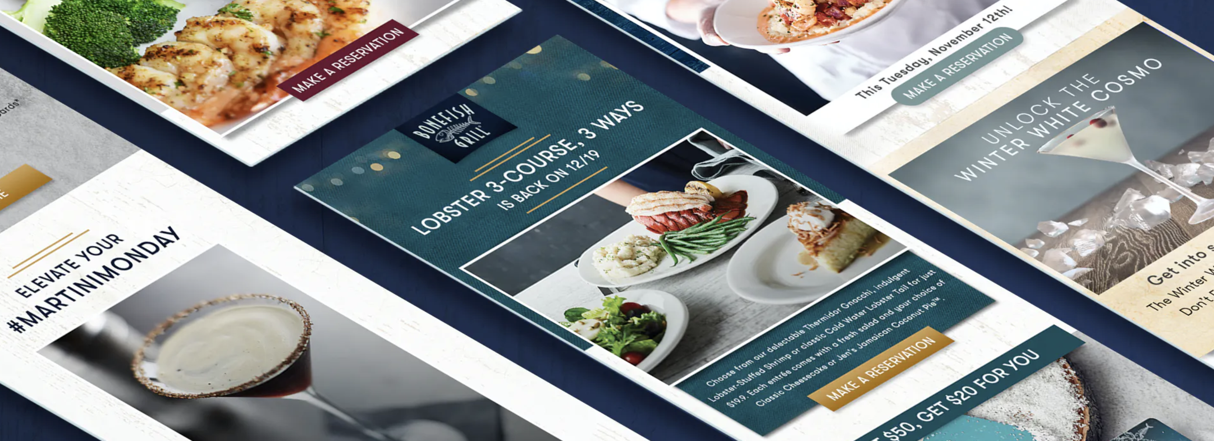 A side-by-side comparison of a previous email template (left) and a version we created paints a vivid picture of the effectiveness of a clean and organized content design.