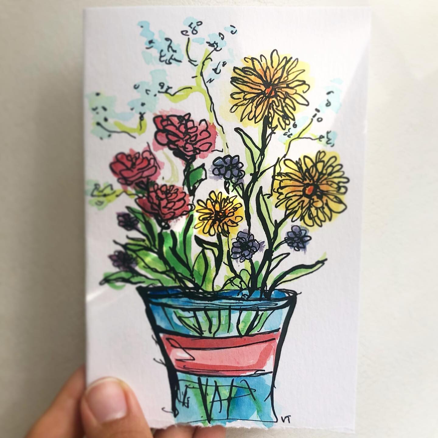 send someone you love #flowers #illustration #greetingcards #cottontailcards #thinkcreatewrite