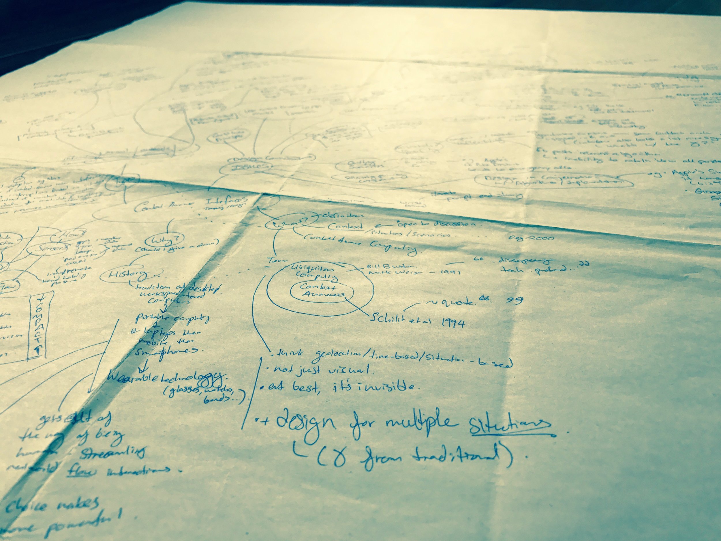 Pen and Paper Brainstorm of Design Improvements